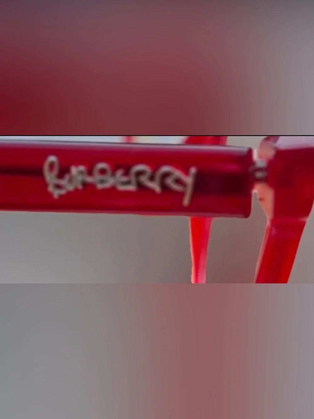 BURBERRY B2276 Luminous Red Cat-Eye Eyeglasses